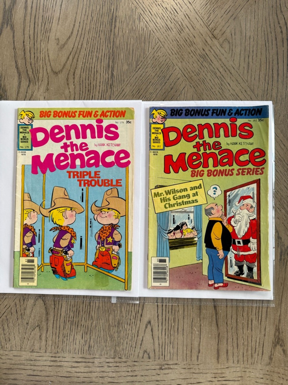 2- Dennis the Menace 1978 comic books Big Bonus Series #179 & #182